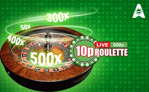10p Roulette 500x Live