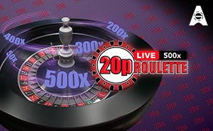 20p Roulette 500x Live